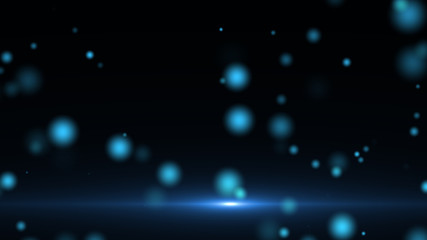 Wall Mural - blue particle for background