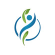 health teraphy medicine holistic logo design vector illustrations