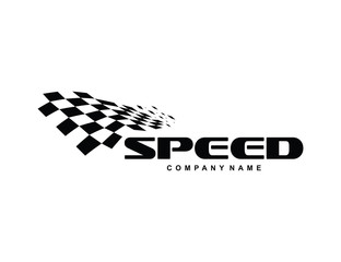 Wall Mural - race flag icon, simple design illustration vector