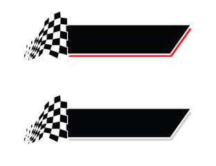 Wall Mural - race flag icon, simple design illustration vector