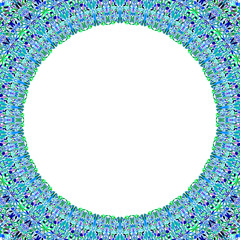 Poster - abstract circular frame - vector design with white background
