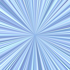 Poster - Blue abstract psychedelic explosion concept background - vector ray burst design