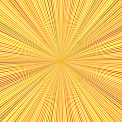 Poster - orange psychedelic abstract explosion concept background - vector ray burst illustration