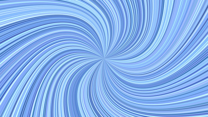 Poster - Blue psychedelic abstract swirl stripe background - vector curved ray design