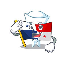 Sticker - Sailor panama flag hoisted on mascot pole