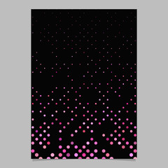 Fototapete - Circle pattern flyer design - vector document background with dots