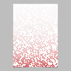 Fototapete - Red abstract dot pattern brochure background - vector stationery template design