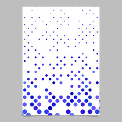 Fototapete - Color dot pattern brochure template - vector page background from dots