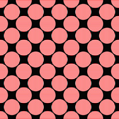 Poster - Seamless abstract circle pattern design background - colored vector graphic