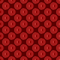 Poster - Seamless geometric circle pattern background design - color vector illustration