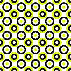 Poster - Abstract seamless circle pattern background - vector illustration