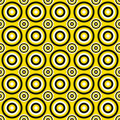 Poster - Geometrical repeating pattern - vector circle background design