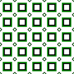 Poster - Abstract seamless pattern - vector square background design
