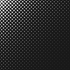 Poster - Monochrome halftone diagonal ellipse pattern background - abstract geometric vector design