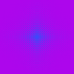 Poster - Color abstract geometrical halftone dot pattern background - vector template graphic design from circles