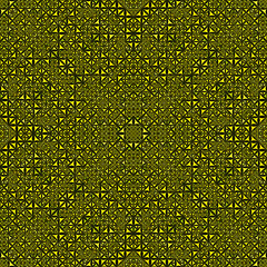 Poster - Yellow abstract seamless curved triangle kaleidoscope pattern wallpaper - symmetrical vector background design