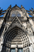 Fragment Of The Facade Of The Cologne Cathedral In Cologne