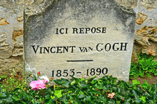 Auvers Sur Oise; France - September 30 2018 : Vincent Van Gogh Tomb