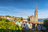 Fototapeta Big Ben - Impression of the St. Colman's Cathedral in Cobh near Cork, Ireland