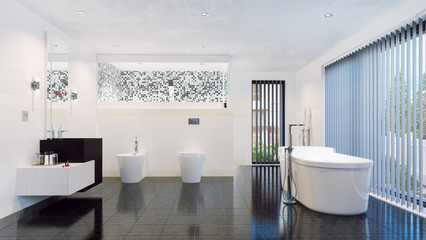 Wall Mural - modern bathroom interior.