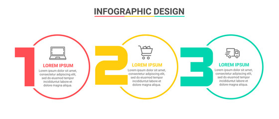 Wall Mural - Business data visualization.Steps  Process chart. Abstract elements of graph, diagram with steps, options, parts or processes. Vector business template for presentation Vector Design