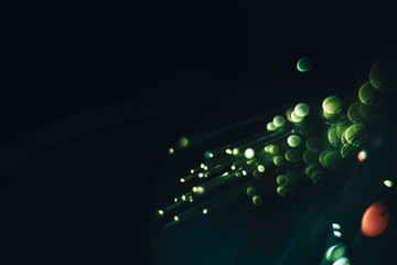 Poster - Beautiful abstract optical light bokeh  on a glow background.