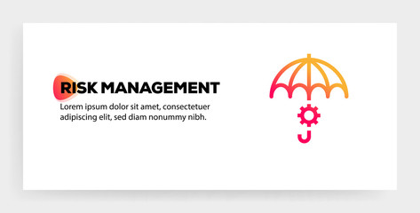 Wall Mural - RISK MANAGEMENT ICON CONCEPT