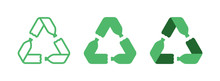Pet Bottles Form Mobius Loop Or Recycling Symbol With Arrows.