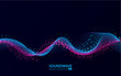 © Elena - Soundwave vector abstract background. Music radio wave
