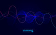© Elena - Soundwave vector abstract background. Music radio wave
