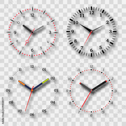 Fotomural Watch dial on a transparent background