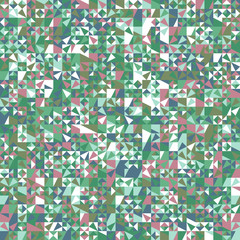 Poster - Chaotic random geometrical pattern background - colorful vector graphic design