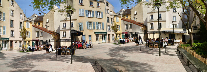 Wall Mural - Saint Germain en Laye; France - april 20 2019 : city centre