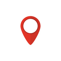 Poster - Map pointer icon. GPS location symbol. Flat design style.