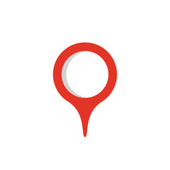 Poster - Map pointer icon. GPS location symbol. Flat design style.