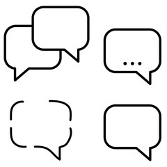 Poster - Speech Bubble Icon. Speech Bubble set. Speech Bubble Vector Illustration design