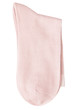 Pink women's folded socks on white background