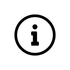 Leinwandbilder - Information sign icon