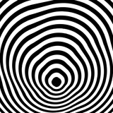 Fototapeta Przestrzenne - Abstract optical illusion background vector design. Psychedelic striped black and white backdrop. Hypnotic pattern.