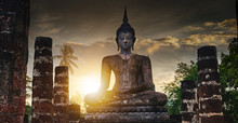 Buddha Statue At Sukhothai Historical Park Thailand