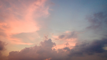 Wall Mural - Colorful in the blue sky after the sunset