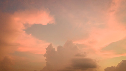 Wall Mural - Colorful in the blue sky after the sunset