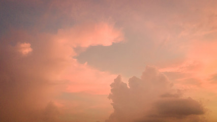 Wall Mural - Colorful in the blue sky after the sunset