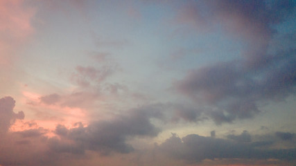 Wall Mural - Colorful in the blue sky after the sunset
