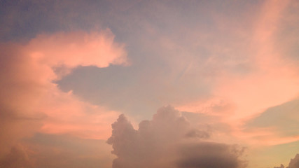 Wall Mural - Colorful in the blue sky after the sunset