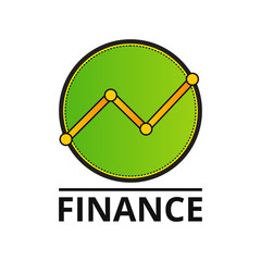 Poster - Finance Logo. Vector illustration.
