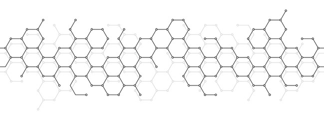 Technical honeycomb background