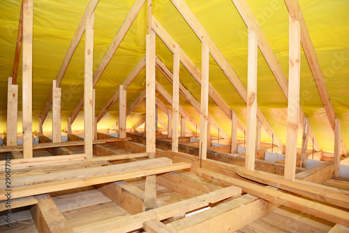 Roofing Construction Interior Wooden Roof Beams Wooden Frame
