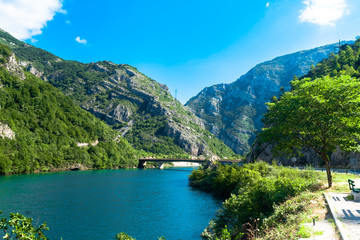 Canvas Print - Neretva River in Bosnia