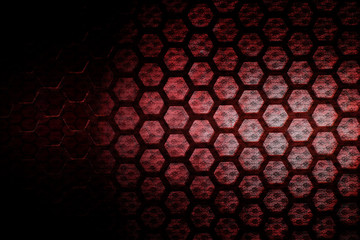 Wall Mural - red abstract mesh technology background